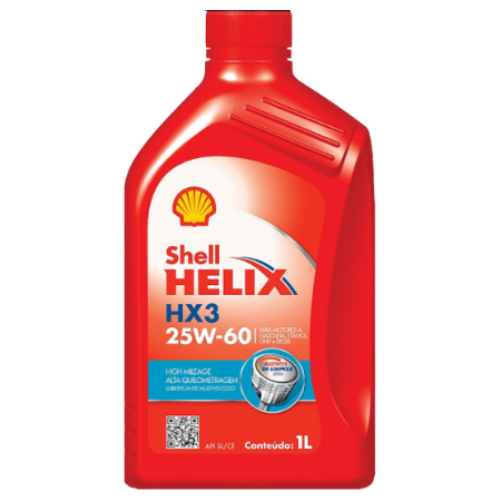 SHELL HELIX HX3 ALTA QUILOMETRAGEM 25W-60